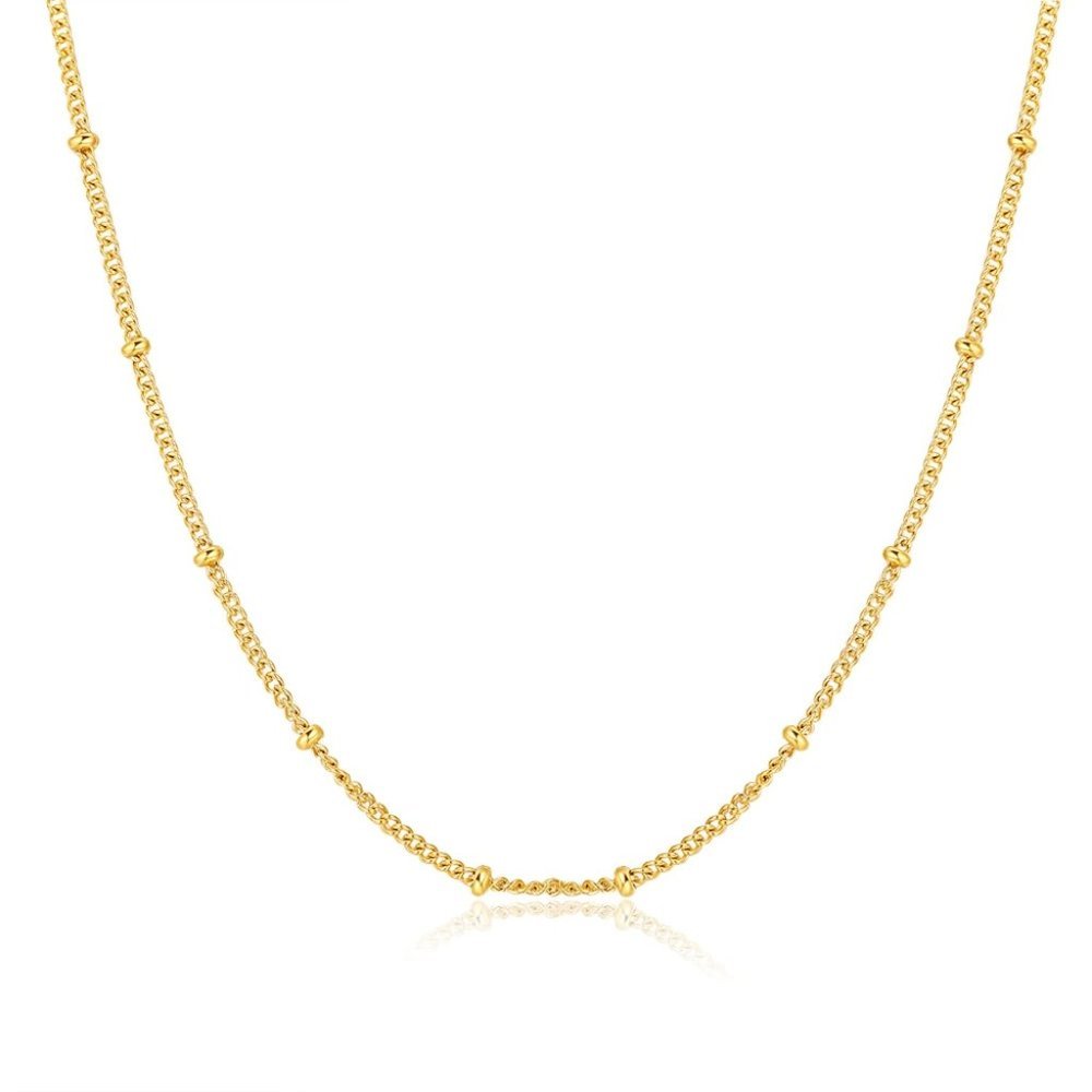 *NEW 925 Sterling Silver Simple Bead Necklace B7 - Picture 11 of 11